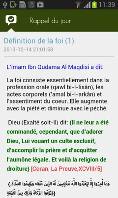 Rappel du jour android App screenshot 4